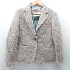 ◇ ⊇ URBAN RESEARCH DOORS ハリツイードとコラボ 長袖 テーラードジャケット サイズ1 ブラウン系 レディース E  【1503050011501】
