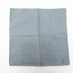 エンポリオアルマーニ EMPORIO ARMANI ハンカチ 緑 グリーン系 千鳥格子 絹 シルク タグ付きのサムネイル