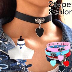 チョーカー レディース 首輪 首飾り ハート デニム 韓国 パンクロック パンキッシュ ロリータ ゴシック ゴスロリ お兄系 ヴィジュアル系 ｖ系 地雷系 量産型 ファッション 小物 アクセサリー アクセント ポイント コスプレ ak9-4