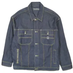 美品 90s 00s Vintage PELLE PELLE by MARC BUCHANAN ペレペレ マーク ブキャナン デニム ジャケット ワーク カバーオール ブルゾン ジージャン Gジャン オールド ビンテージ アーカイブ XL インディゴ メンズ
