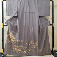 ほぼ半額　新品未着用しつけ付き　お誂え着物　大島紬　亀甲　L寸袷　八掛胴裏付き 大島紬 亀甲繋ぎ - からん::アンティーク着物・リサイクル着物の通販サイト