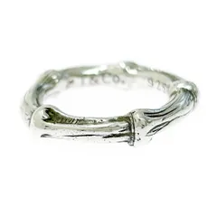 【中古】TIFFANY&Co. ティファニー シルバー バンブー リング 5.7g 925刻印 342619 リング・指輪のサムネイル