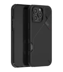 AulumuA16iPhone16ProMax用耐衝撃ケース全カバーへアップグレード全面保護Magsafe対応マグネット内蔵ユニークな冷却窓ワイヤレス充電対応メタル個別ボタンアイホン保護カバースマホケースブラ…