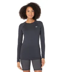 【送料無料】 アンダーアーマー レディース シャツ トップス Authentics Long Sleeves Crew Neck T-Shirt Black/White