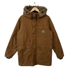 carhartt シベリアンパーカー　ブラウン　キャメル　ファー付き carhartt シベリアンパーカー ブラウン キャメル ファー付き