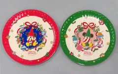 【中古】皿・ボウル リルリンリン プレートセット(2枚セット) 「ディズニー・クリスマス2023」 東京ディズニーリゾート限定