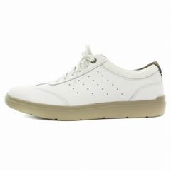 ロックポート ROCKPORT TOTAL MOTION COURT T-TOE トータルモーションコート ティートゥ スニーカー シューズ レザー 40.5 26.5cm 白 ホワイト /GV