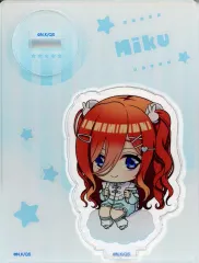 【中古】アクリルスタンド・アクリルパネル 中野三玖 アクリルスタンド(ミニキャラ絵柄) 「五等分の花嫁∽ Tree Village cafe」