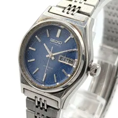SEIKO Watch Automatic Ladies Silver Blue NAVY Y2K Vintage 2406-0050 Working セイコー 時計 自動巻き レディース シルバー  ブルー 紺 ヴィンテージ 稼働品