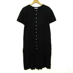 ザラ ワンピース トップス 半袖 コットン レディース Mサイズ ブラック ZARA 【中古】