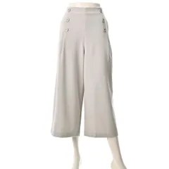 Q6333コ　Coeur sucre ワイドパンツ　M　グレージュ　アウトレット