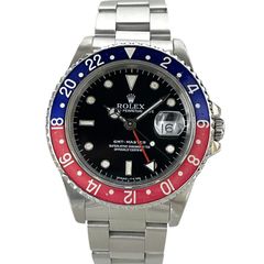 【ROLEX】ロレックス GMTマスター 16700 腕時計 ステンレススチール メンズ X番 トリチウム ペプシ シングルバックル