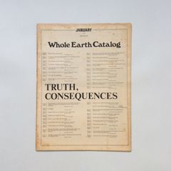 Whole Earth Catalog January 1971（ホールアースカタログ）