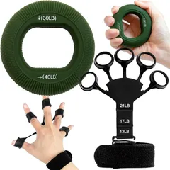 Wawalag プロトレーナー推薦 ユビマックス フィンガーパワー 握力 トレーニング ハンドグリップ 筋トレ グッズ 前腕 手首 指(30LB/40LB)