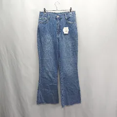◇ Θ◎●未使用● prose verse プロズヴェール コットン100％ デニムパンツ サイズL ブルー レディース E  【1503050016025】