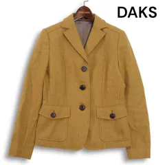 ˚✧₊ 美品˚✧₊  DAKSダックス　高級テーラードジャケット　38 高級】DAKS ダックス テーラードジャケット ボタンロゴ入り 日本