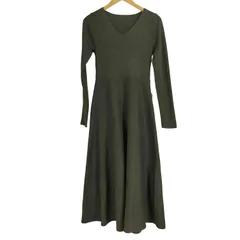 コウベレタス Kobe Lettuce フィット＆フレアニットワンピース レディース  M