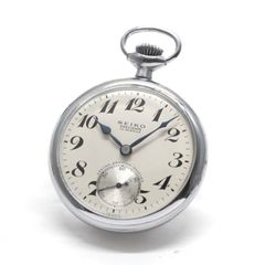 19セイコー プレシジョン 懐中時計  /昭35　4176　国鉄/ 15石　/　絶版時計 / 19seiko-1251