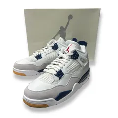 Nike SB × Air Jordan 4 Retro SP Summit White/Navy スニーカー 28cm DE5415-100