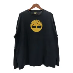 Timberland ティンバーランド ロゴ 長袖Ｔシャツ ブラック(メンズ XL)中古 古着 U2065のサムネイル