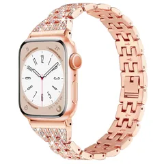【在庫セール】10) Series 41mm 40mm (42mm 38mm ダイヤモンドラインストーン バンド ステンレス 女性用 Watch アップルウォッチ ベルトiWatch Apple Series 10/9/SE/8/7/6/5/4/3/2/1に対