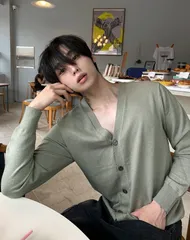 [COSYHARU公式] オーシャンカシミヤVネックカーディガン