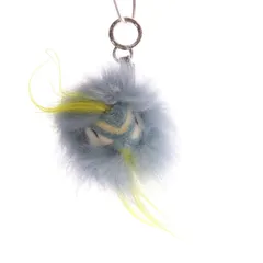 フェンディ FENDI バッグチャーム キーホルダー バグズ モンスター 水色 ブルー 黄色 イエロー 7AR467 /YO16 ■OH