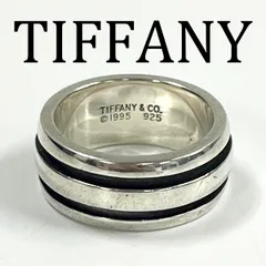 TIFFANY&Co. シルバーリング ダブルライン 11号 925 ダブルラインリング/ TIFFANY & CO. / ティファニー ユーズドの