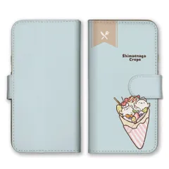 iPhone 17 Air ケース 手帳型 アイフォン17エアー スマホケース 携帯ケース シマエナガ 鳥 雪の妖精 モフモフ かわいい 可愛い クレープ スイーツ ゆるい イラスト スマホカバー カラー03