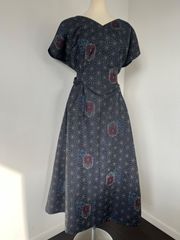 着物リメイク　ワンピース　麻の葉　65