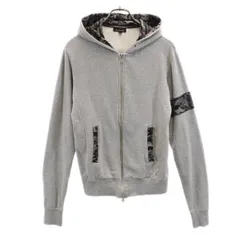 エンポリオ アルマーニ × ダイスケマキ  コラボ スウェット ジップパーカー S グレー系 EMPORIO ARMANI×Daisuke Maki 迷彩 メンズ 【中古】  【230928】