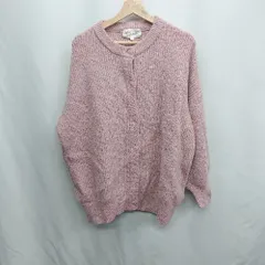 ■ ⊇ Chaco closet 長袖 ニットカーディガン サイズF ピンク レディース E  【1409240010876】