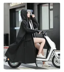 ★自転車用 レインコート UP版  男女兼用 レインウエア 反射テープ クリア視野 レインポンチョ ランドセル対応 ポケット付き ツバ付き