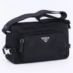未使用 PRADA Re-Nylon xサフィアーノレザー ショルダーバッグ ブラック 2VH192_2DMG_F0002_V_OOO