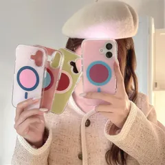 パステルカラー 春 シンプル かわいい マグセーフ対応 ワイヤレス充電対応 磁気内蔵 携帯ケース 携帯カバー スマホケース iPhone13 iPhone1