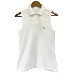 FRED PERRY フレッドペリー ノースリーブポロシャツ UK10 ホワイト 14759
