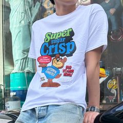 スーパーシュガークリスプ/Super Suger Crisp /Tシャツ アドバダイジング アメリカン雑貨 かわいい アメリカ 企業物 夏服 オシャレ アメ雑 アメ車