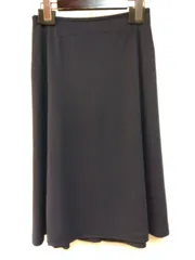 ✈ 美品　LEONARD　レオナール　綿　ミディ丈　フレアスカート　黒　70 L ✈ 美品 LEONARD レオナール 綿 ミディ丈 フレアスカート 黒 70