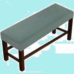 【数量限定】フィット 傷防止 汚れ防止 防塵 無地 北欧風 ベンチシートカバー 伸縮素材 フィット感 ストレッチ ダイニングベンチカバー スリップカバー 長椅子カバー ベンチカバー 長座面チェアカバー イスカバー 椅子カバー 座面カバー (グリーン S90-1