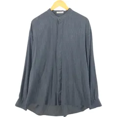 古着 ELLIOTT スタンドカラー 長袖 ポリシャツ×レーヨン メンズXL相当/eaa473799