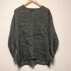 motomi.mフリル付きグレー長袖シャツ - メルカリ