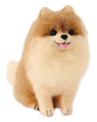 アクレーヌでつくる かわいい 羊毛フェルトキット DOG & CAT ハマナカ ポメラニアン H441-539