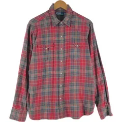 古着 ラルフローレン Ralph Lauren POLO by Ralph Lauren 長袖 ウエスタンネルチェックシャツ メンズL相当/eaa526617