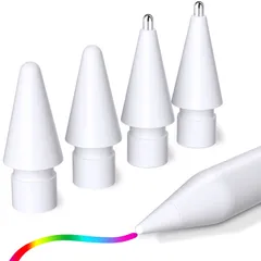 【特売】MACLE Apple Pencil交換ペン先 4個入り 第2 第1世代 アップルペンシルペン先 交換チップ ipadペンシル ペン先 耐摩耗性 高感度 滑り止め 極細い スタイラスペン 替え芯 予備 純正のような書き心地 対応Apple Pencil