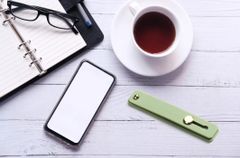 iphone スマホベルト ライトレッド スマホケース 落下防止 スマホリング