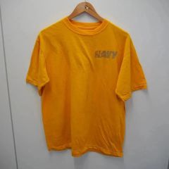 (アメリカ古着)  NAVY リフレクタープリントTシャツ
