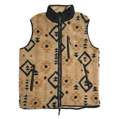 ★新品★ 2024年AWモデル TOOCO ネイティブ柄フリースベスト UXMAL CAMEL S～XLサイズ