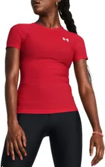 【送料無料】 アンダーアーマー レディース Tシャツ トップス Under Armour Women's HeatGear OG Compression Short Sleeve T-Shirt Red