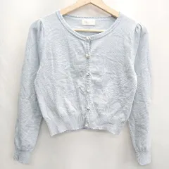 ◇ ⊇ LODISPOTTO ロディスポット 長袖 カーディガン サイズM ブルー系 レディース E  【1502060013192】