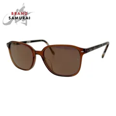 美品 Ray-Ban レイバン LEONARD ブラウン シルバー金具 プラスチック RB2193F 663693 55□18 145 3N サングラス メンズ 409925【中古】